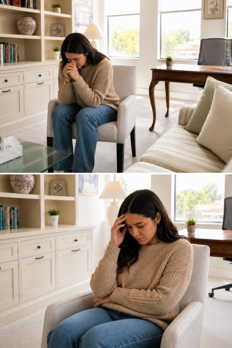 Young client with trauma waiting for Inner Family Systems Therapist in Brentwood LA